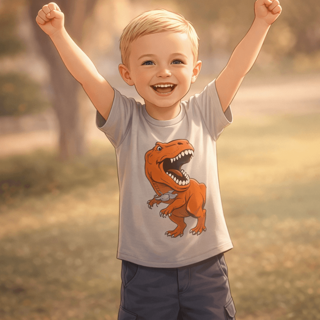 Personalized avatar created from the child's photo